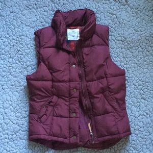 Maroon Puffer Vest